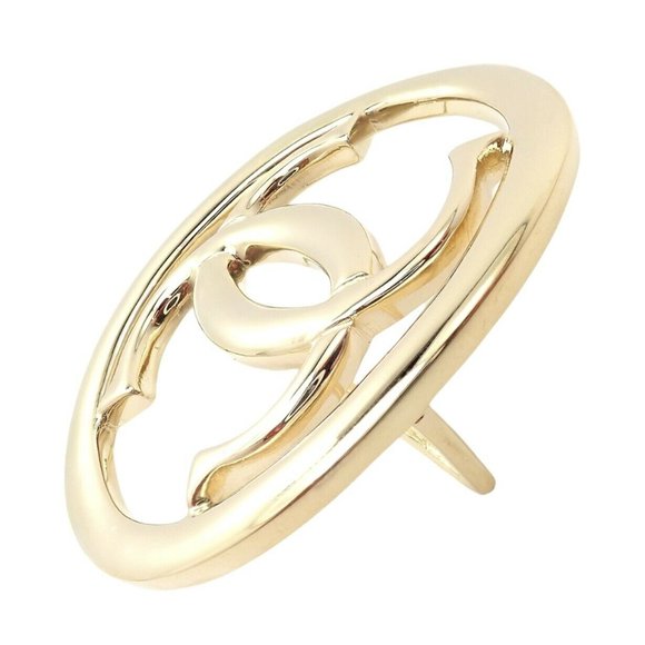 Rare! Cartier 18k Yellow Gold Signature Classic Large Double C Belt Buckle - Picture 5 of 10